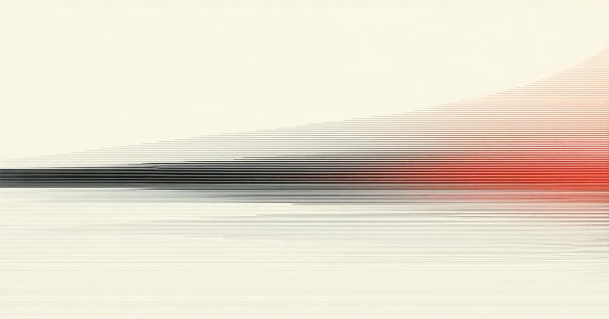 Abstract timeline visualization showing dwell time metric shrinking